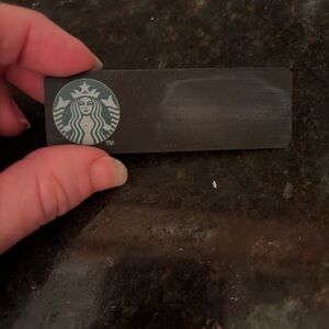 Starbucks magnetic name tag